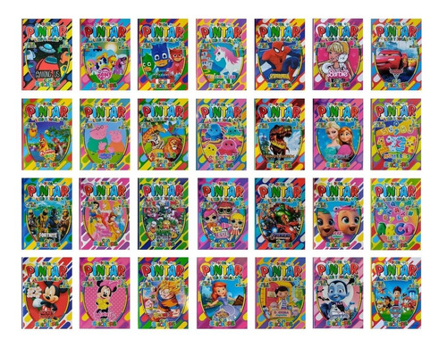Imagen 1 de 8 de 40 Libros P/ Colorear Leer Y Jugar A Eleccion 16pag Stickers