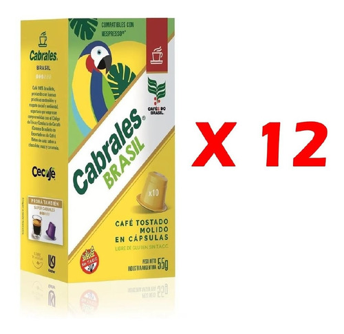 120x Capsulas Cafe Espressarte Cabrales Nespresso Brasil