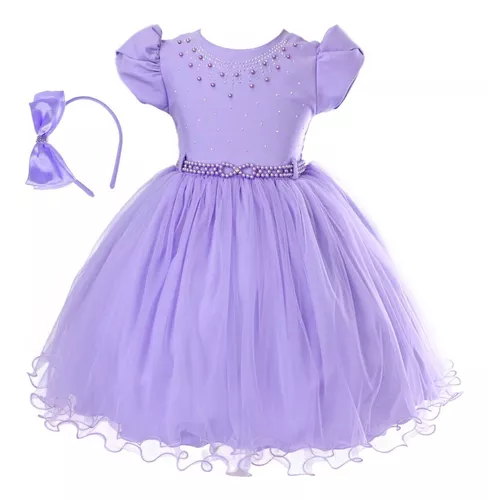 Vestido Infantil Princesinha Sofia