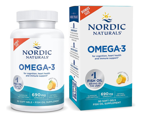 Omega 3 De 690 Mg Sabor A Limon - Unidad a $2610