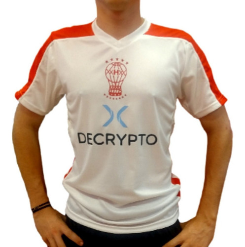 Imagen 4 de 4 de Remera Entrenamiento Huracán Gm Blanca