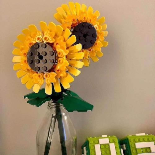 Kit De Construccion Lego Diseno De 2 Girasoles 191 Piezas