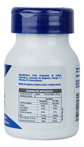 Naturagel Calcio Max Carbonato De Calcio Con Omega 3