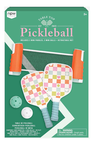 Juego Completo De Pickleball De Mesa - Incluye Red, Bolas Y