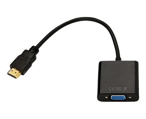 Conversor Hdmi Para Vga C/ Saída P2 | 1080p | Plug And Play