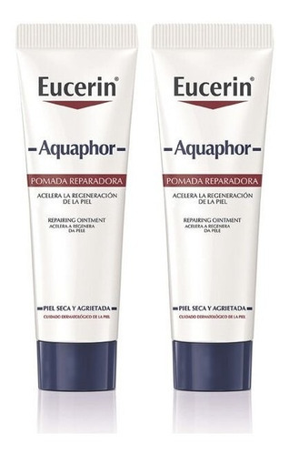 Eucerin Aquaphor Reparadora Pomada 10 Ml. 2 Unidades. Momento De Aplicación Día/noche Tipo De Piel Piel Extremadamente Seca Y/o Agrietada