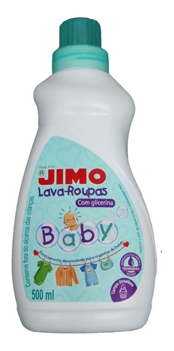 Kit 6 Lava Roupas Infantil Concentrado Jimo Baby 500 Ml