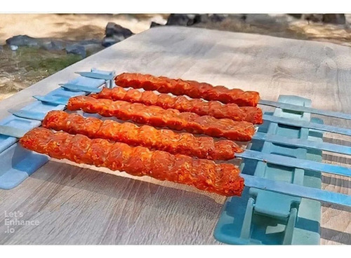 Para Herramienta Pincho Pincho Duradero Barbacoa Al Aire