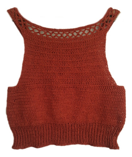 Top O Chaleco P Dama En Crochet. Hecho A Mano.t.m/l.nuevo.