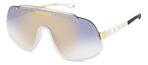 Carrera Flaglab 16 Ky21v Square Shape Gold Mirror Lente Dorado Varilla Dorado Armazón Dorado Oscuro Diseño Espejo