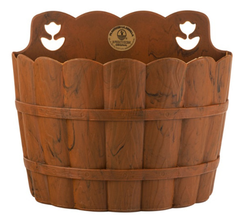 Maceta Pared Madera 1 L24x14 A18 Caoba