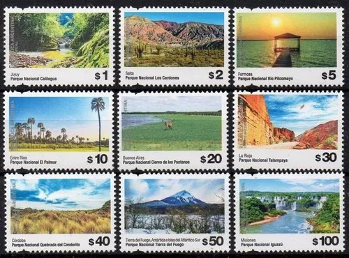 Argentina 2019 Parques Nacionales Uso Corriente Todos Mint 