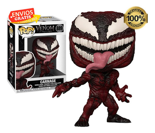 Funko Pop Carnage 889 Venom 2 Sipiderman Caricero Marvel