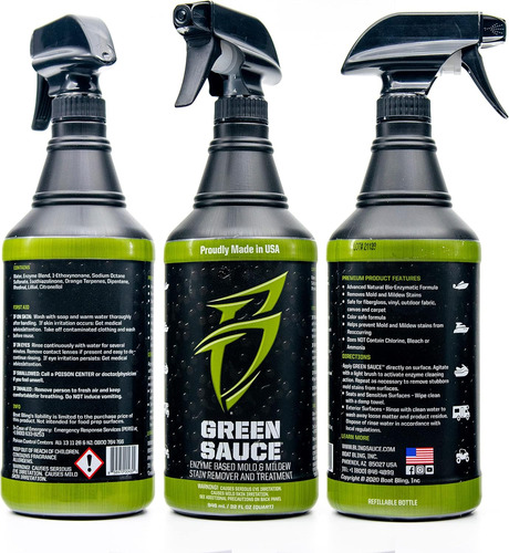 Salsa Verde 32oz Para Barcos Y Vehículos Recreativos