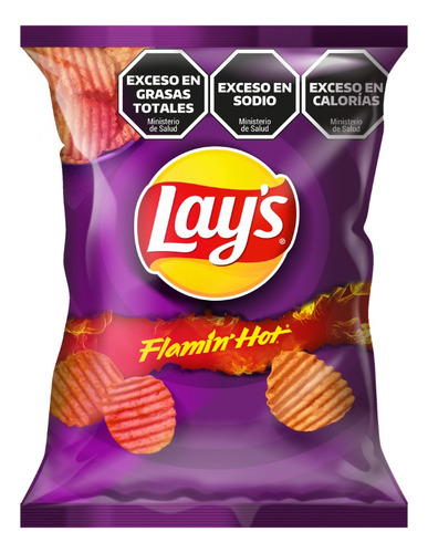 Papas Fritas Ondas Lays Flamin' Hot X 30 Gr | Picante Snack