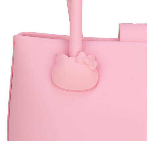Bolsa Satchel Oe X Hello Kitty Grande Rosa Grande