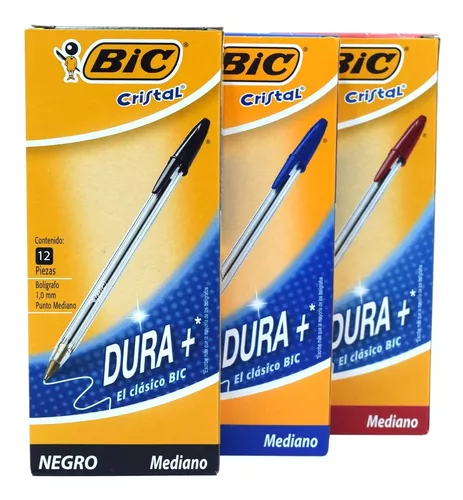 Plumas Retráctiles Bic Bu3 Clasico 3 piezas