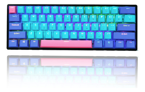 Teclado Surmen Gt61, Gamer/celeste/buetooth/rgb