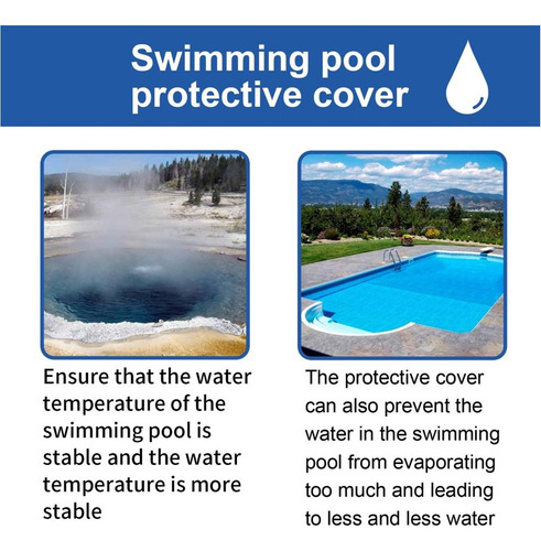 La Cubierta Solar Azul Para Piscinas Cubre Los Paños De Nata