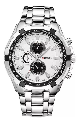 Reloj Curren Ref. 472 Plata/blanco