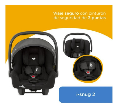 Carrinho Parcel Eclipse + Bebe Conforto I-snug Shale - Joie