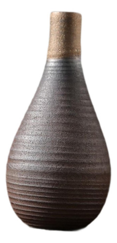 Jarrón De Cerámica Rústica De Decoración Del 6cmx13.2cm