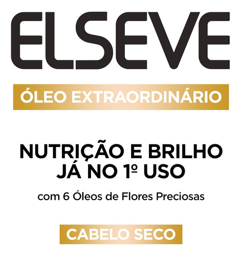 Kit C/ 6 Shampoo Oleo Extraordinario Elseve 400 Ml, L'oreal