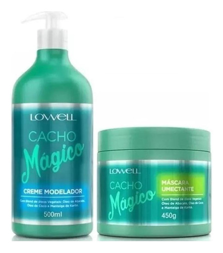 Cacho Magico Creme Modelador 500gr + Máscara 450gr Lowell