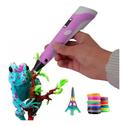 Lapiz 3d Impresora Lapicera 3d Lcd Base + Filamentos Regalo
