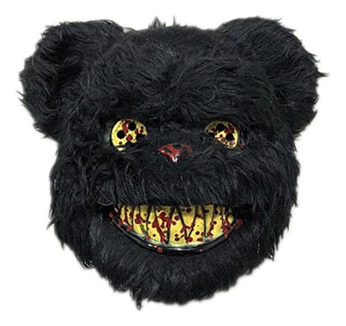 Mascara Urso Assustador Fantasia Assustadora Halloween Preta