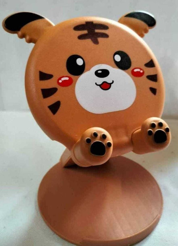 Soporte Base De Celular Ajustable Diseño Kawaiicaritatigrito