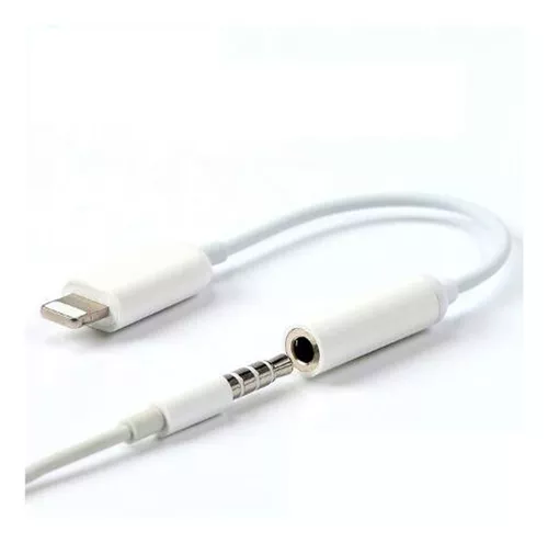 Adaptador iPhone Lightning 3.5mm Auxiliar Audifonos Calidad