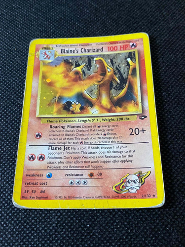 Blaines Charizard  Juego De Cartas Pokemon Tcg