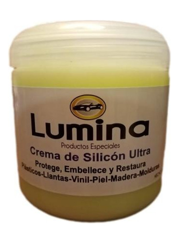 Crema De Silicón, Llantas, Plásticos, Piel, Madera,  Lumina