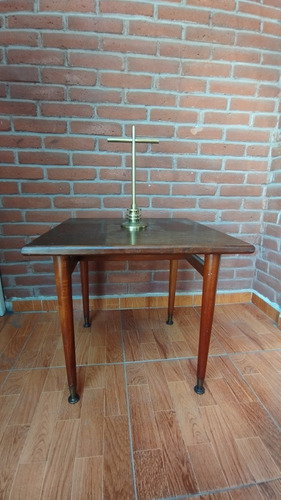 Mesa De Centro En Madera De Caoba Años 50s