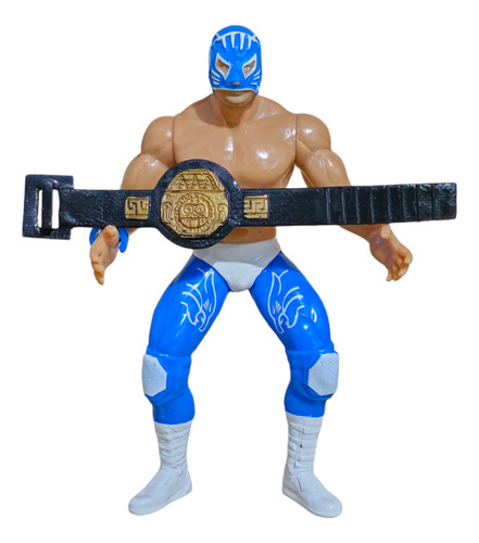 Figura Lucha Libre Triple A Luchador Blue Panther