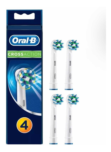 4 Cabezales Para Cepillo Eléctrico Oral-b Cross Action
