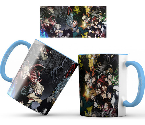 Mug Taza Interior Oreja Azul My Hero Academia Serie Anime 03