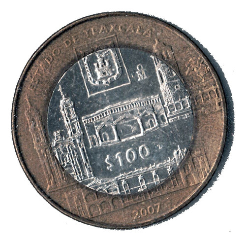 Moneda  Plata 100 Pesos Tlascala   2  Envió  Gratis 2