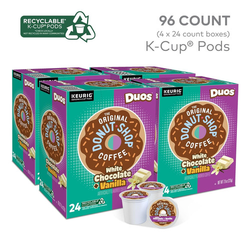 The Original Donut Shop Duos Whitechocolate+vainil 96 K-cup