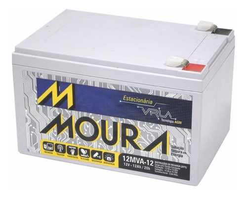 Kit 2 Baterias Moura 12mva-12 Bike Elétrica/no Break/alarme