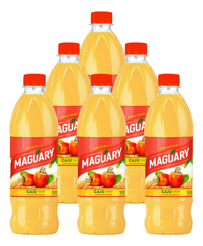 Suco Maguary Concentrado Caju 500ml 6 Unidades