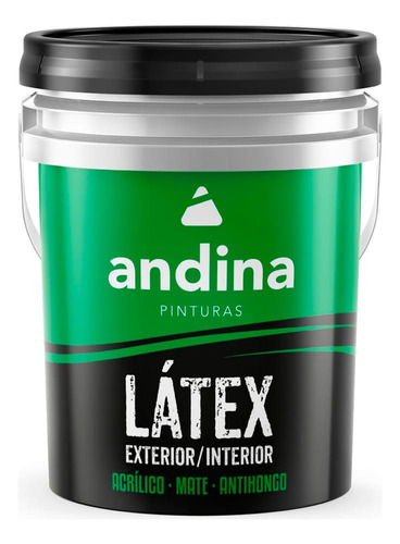 Pintura Látex Int/ext Antihongo Mate Andina 20 Lts - Rex