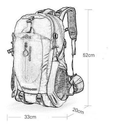 Imagen 6 de 8 de Mochila Deportiva Viaje Sport Laptop Mac Multifuncional Bp23