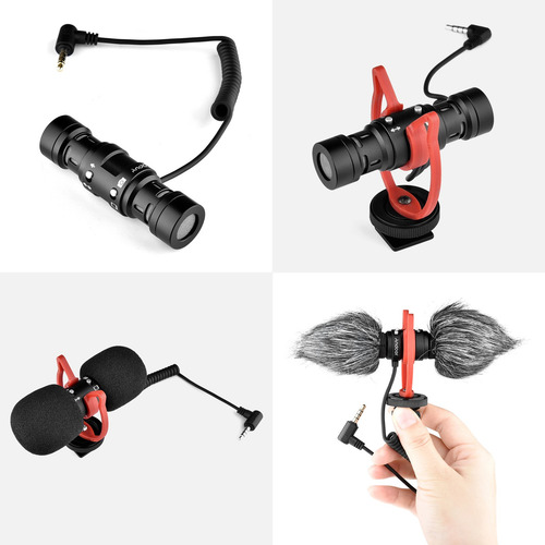 Andoer Mic11 Mini Single/gravação Direcional Dupla