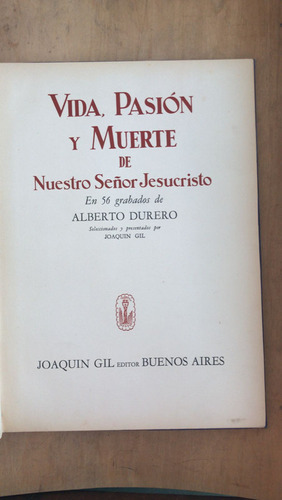 Vida, Pasion Y Muerte De Nuestro Señor Jesucristo Durero