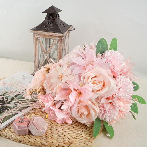 Boda De Novia Bouquet Flores Artificiales Flor De Mano De