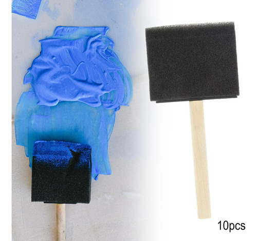 10x Cepillos De Esponja De Dibujo De Juguete 3 Pulgadas