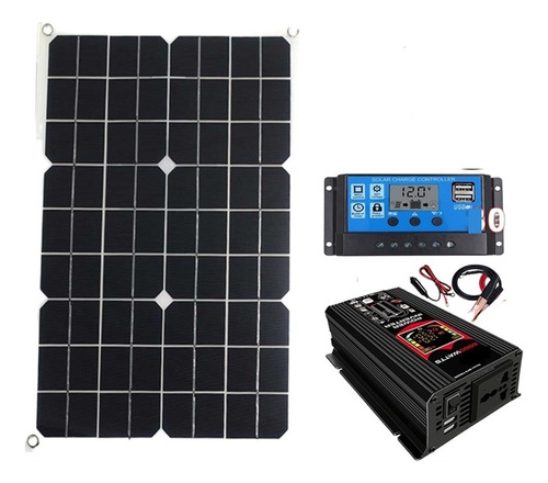 Inversor De Batería Solar 110/220v, 6000w 18w Panel Solar