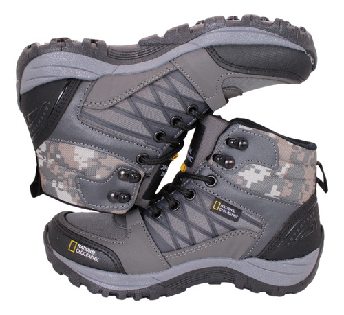 Bota National Geographic Hombre Resistente Negro/mate